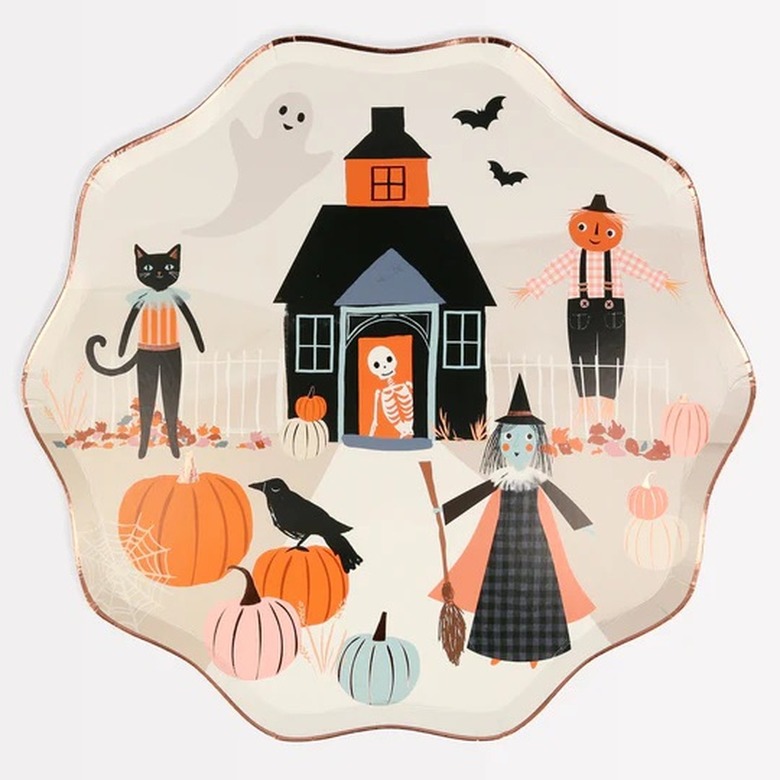 Pumpkin patch dinner plates by Meri Meri
