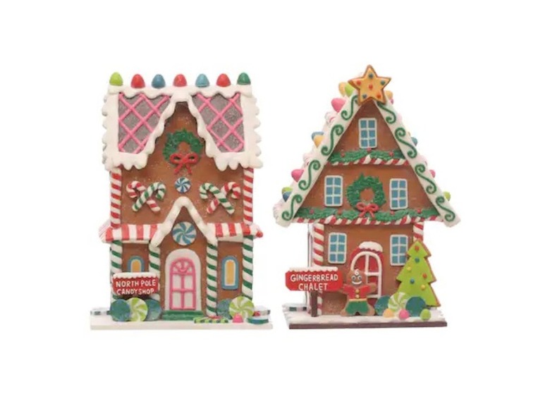 Two gingerbread houses