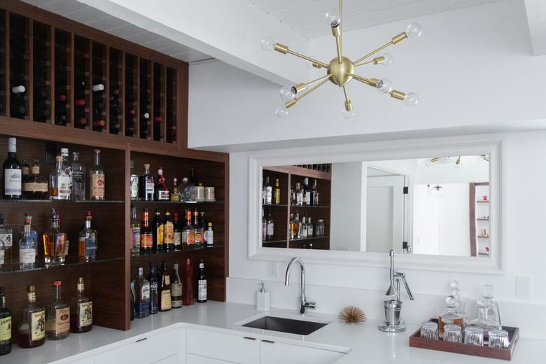 The wet bar
