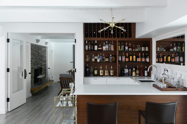 The wet bar