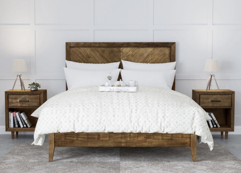 Bedroom set in wood