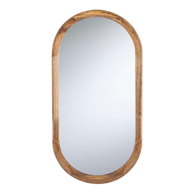 World Market Oblong Natural Wood Wall Mirror
