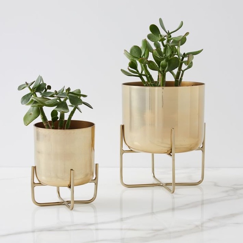 West Elm Spun Metal Tabletop Planters