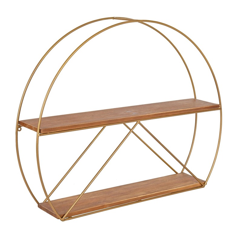 Kate and Laurel Delmar Midcentury Modern Wall Shelf