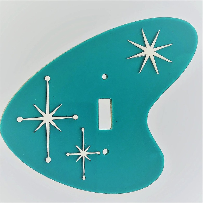 Retro Mod Design Co. Midcentury Modern Retro Acrylic Light Switch Cover/Outlet Cover Plate