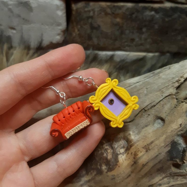 Friends Central Perk and Frame Earrings