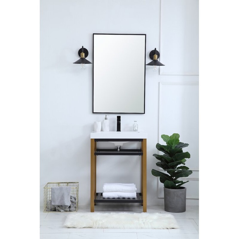minimalist modern bathroom vanity