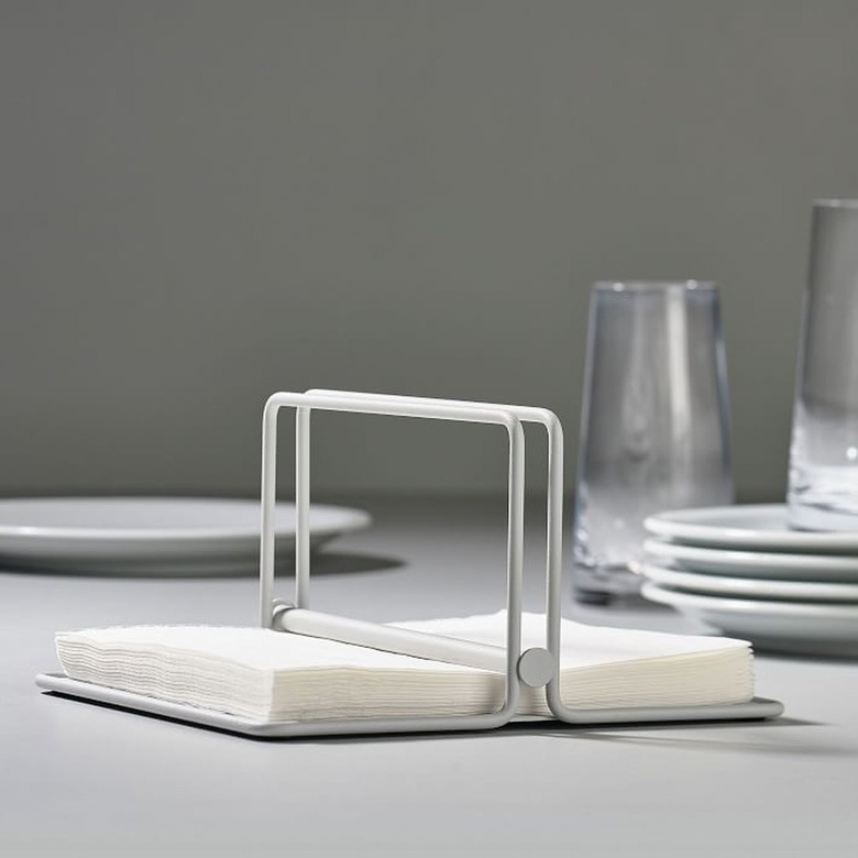 Metal napkin holder