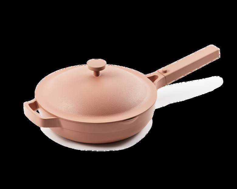 pink ceramic pan