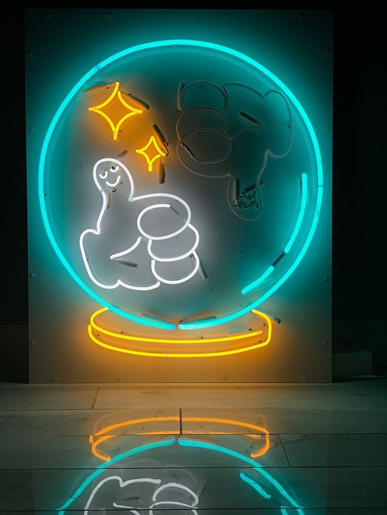 Fortune Teller neon artwork by Dani Bonnet
