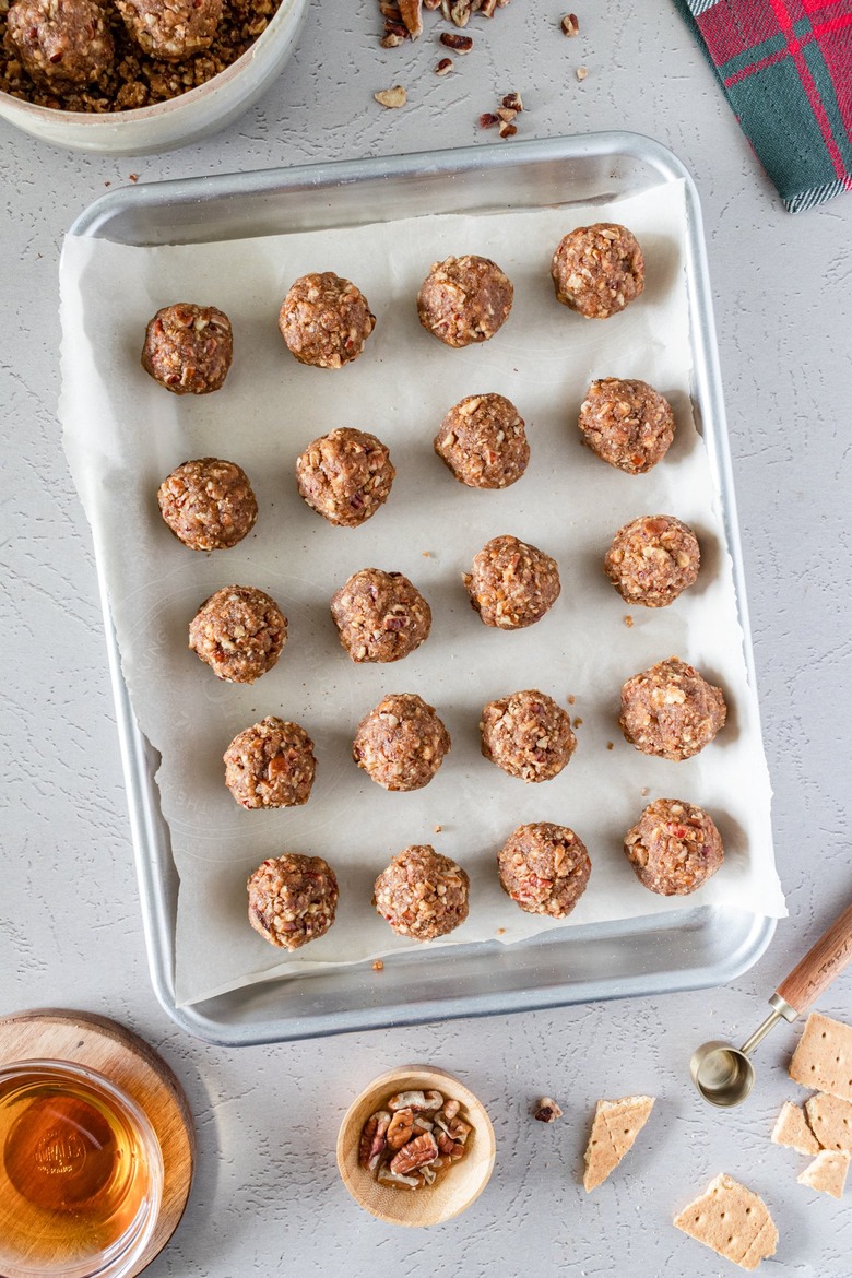 The pecan pie bourbon balls