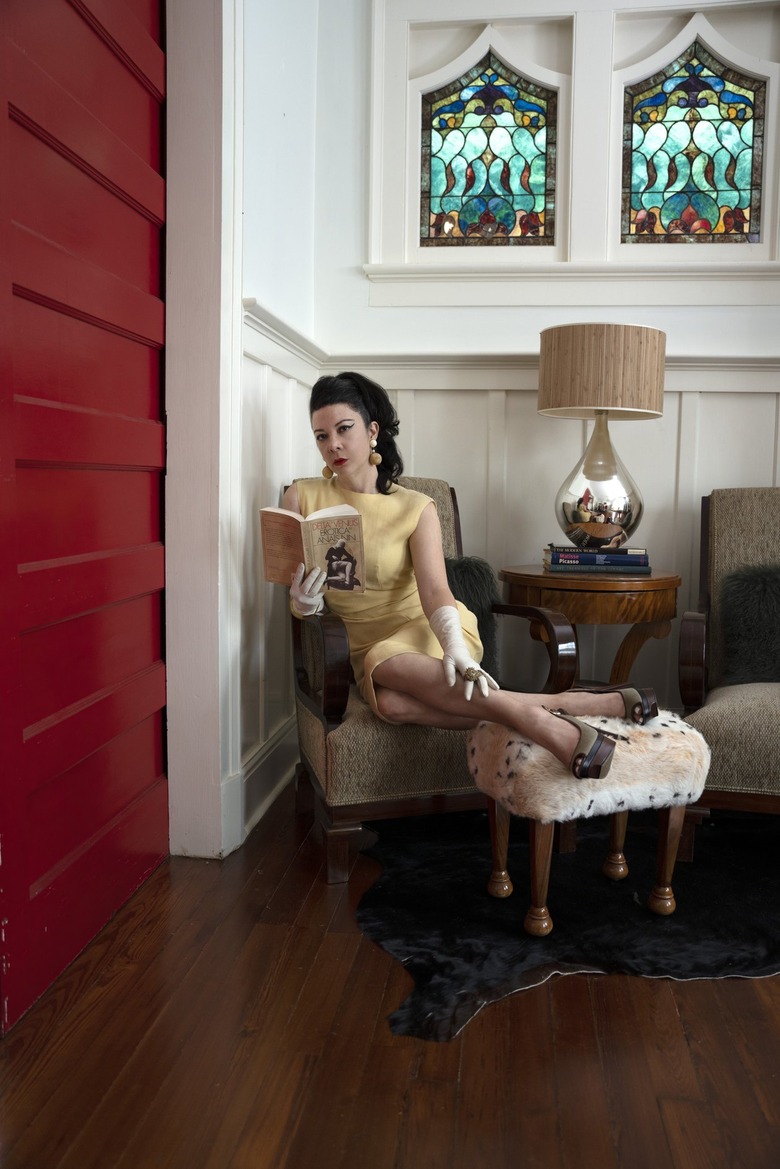 Sioux in the great room of her New Orleans home