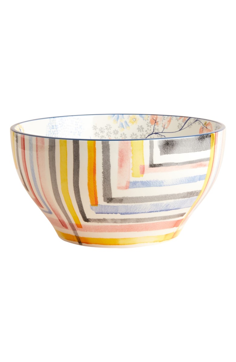 anthropologie rosie earthenware serving bowl