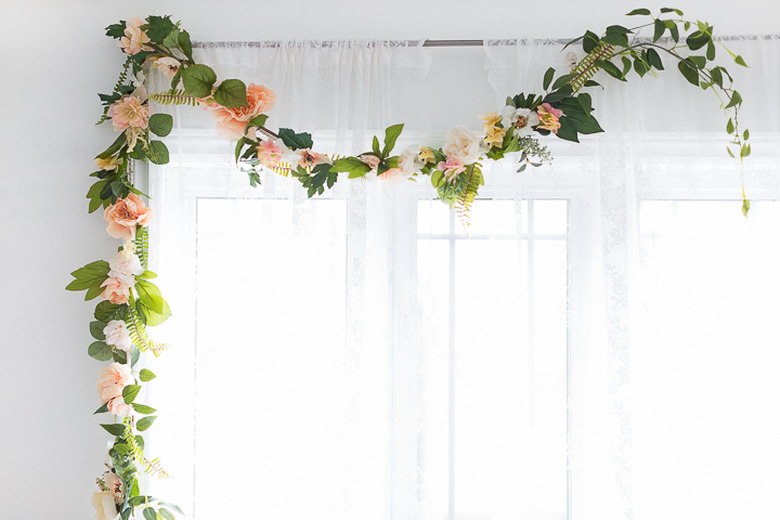 Summer flower garland.