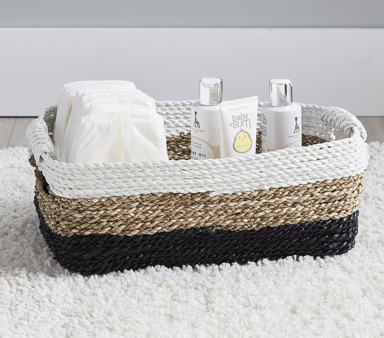 Tricolor nursery storage caddy