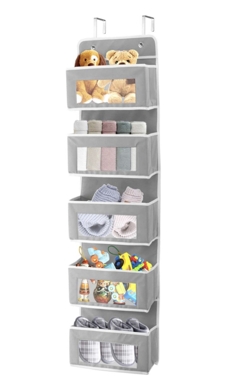 Door hanging nursery organizer