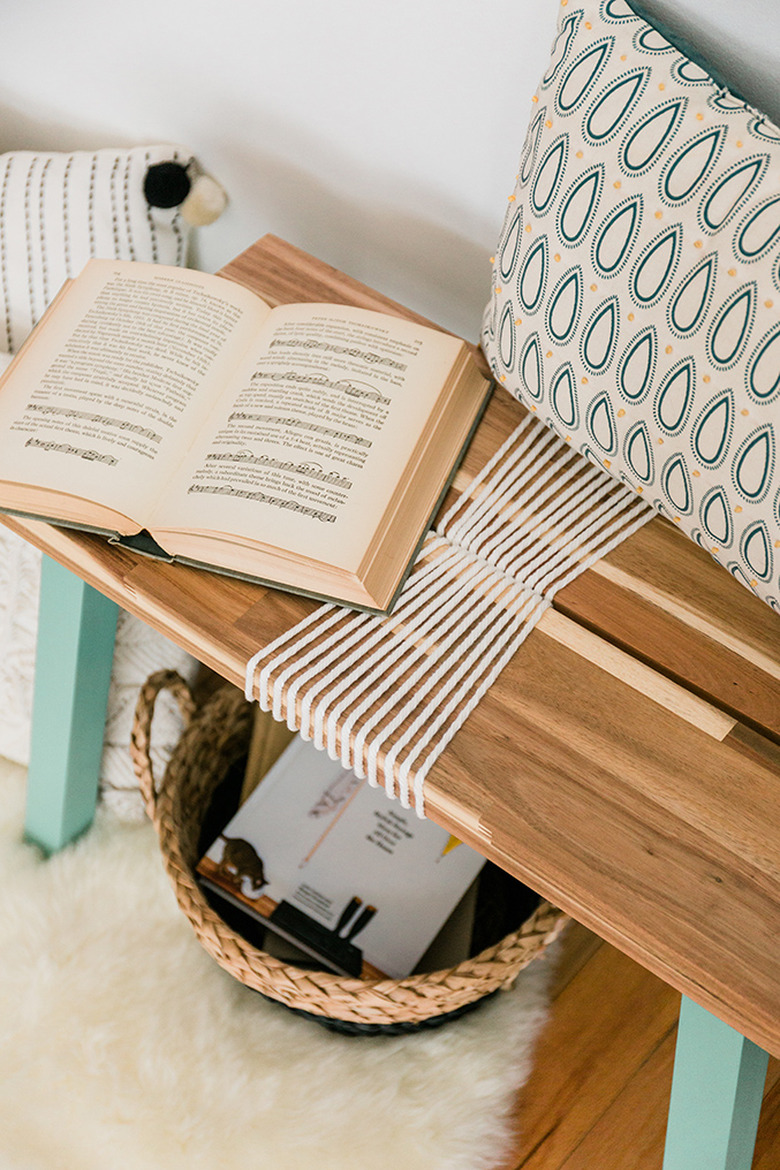 Style this bench anywhere in your home—the entryway