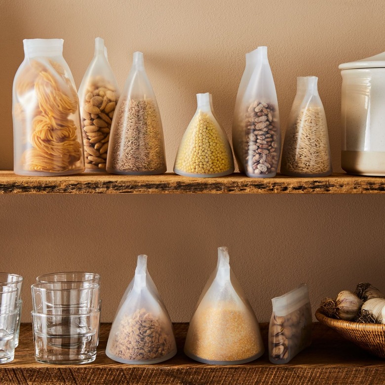 Zip Top Reusable Silicone Store & Serve Sets