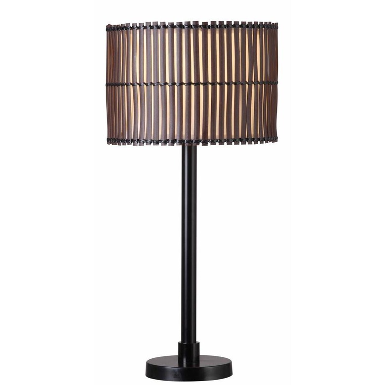 bronze finish outdoor table lamp