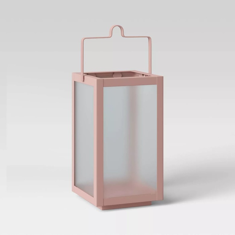 target pink tabletop lantern