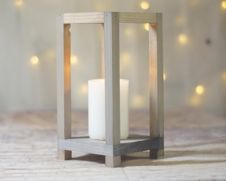 etsy wood tabletop lantern