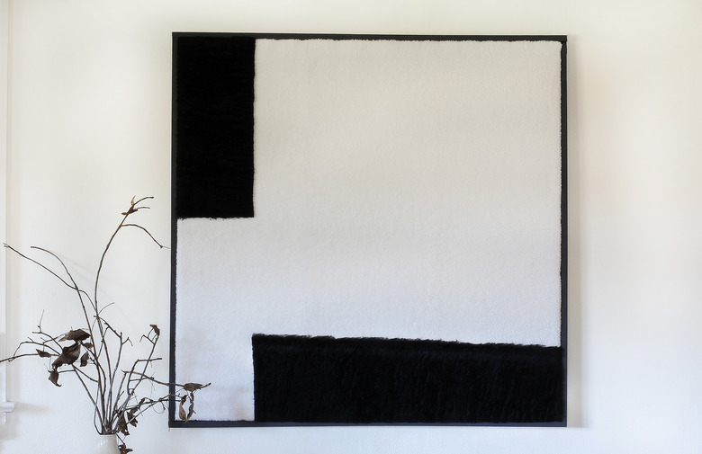 diy oversize textured wall art