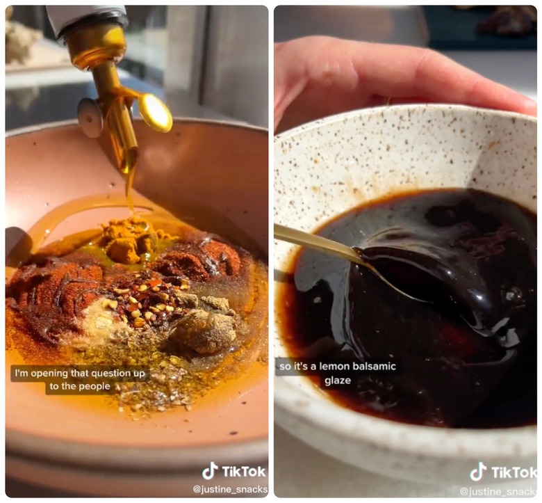 mixture of spices and honey