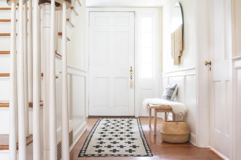 DIY painted Moroccan rug