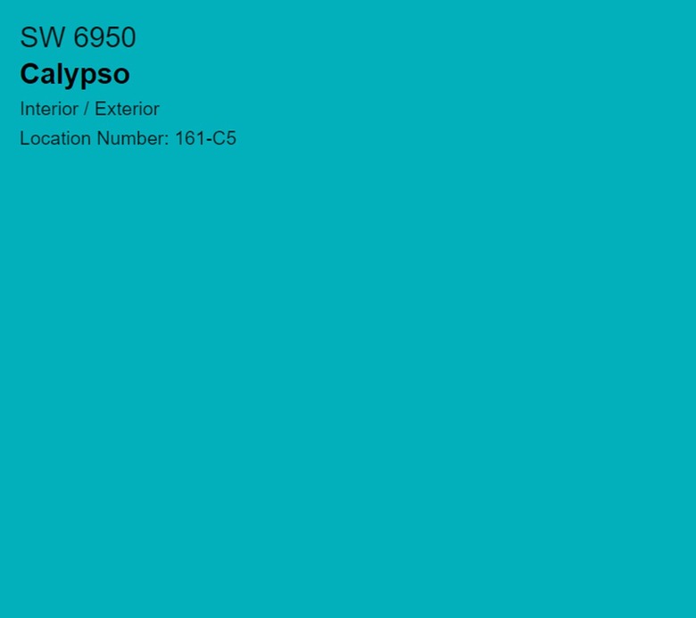 Sherwin-Williams Calypso paint