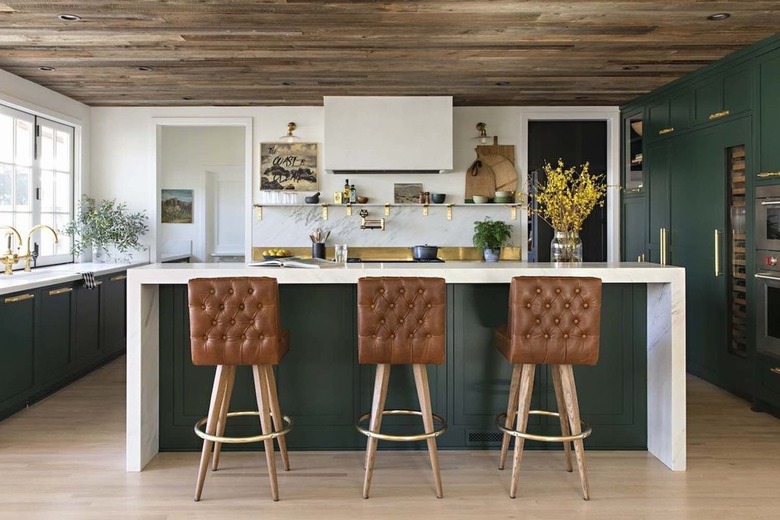 hunter green kitchen