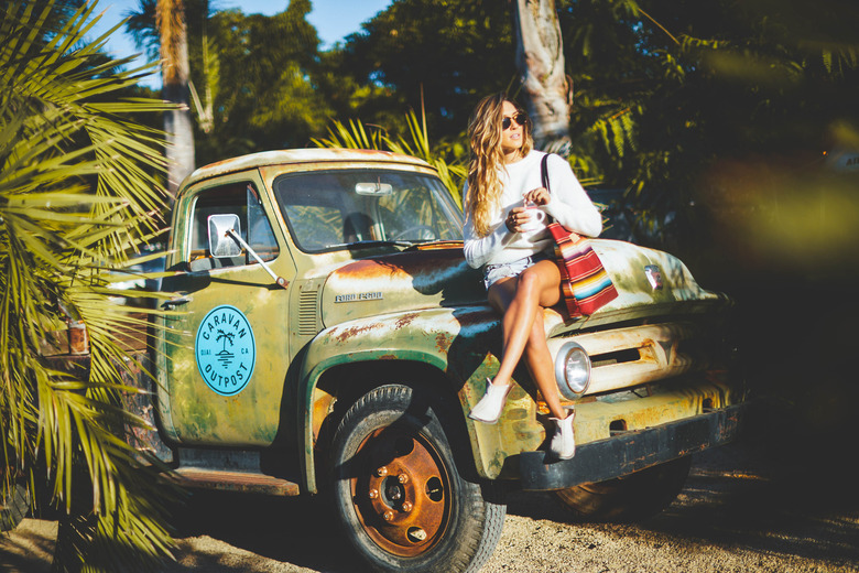 truck at caravan outpost