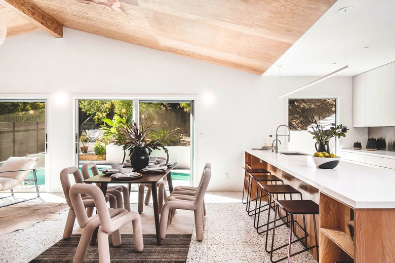 The dining room after