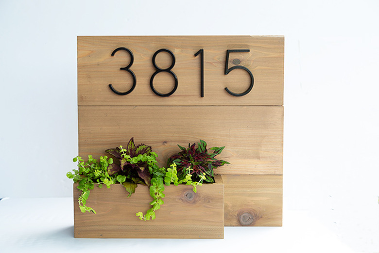 DIY House Number Planter