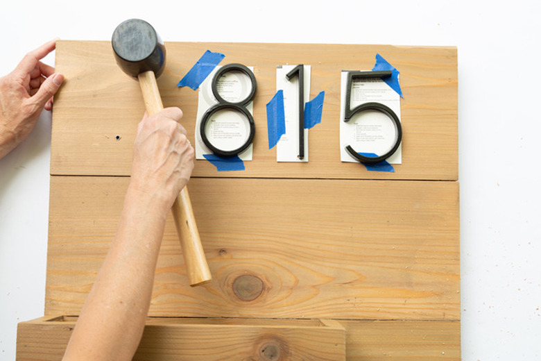 DIY House Number Planter steps