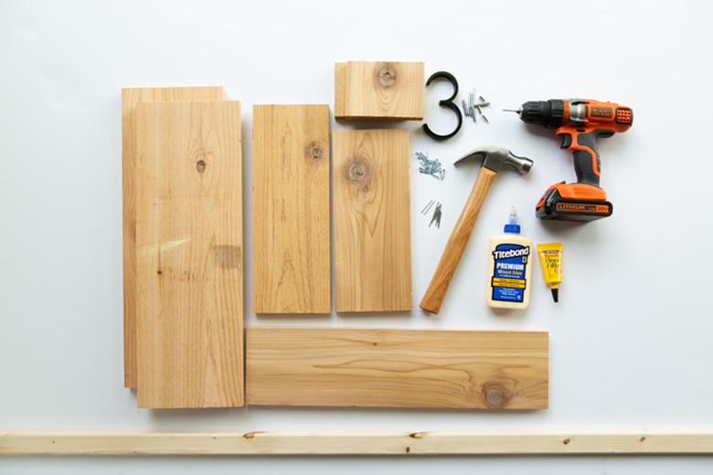 DIY House Number Planter supplies