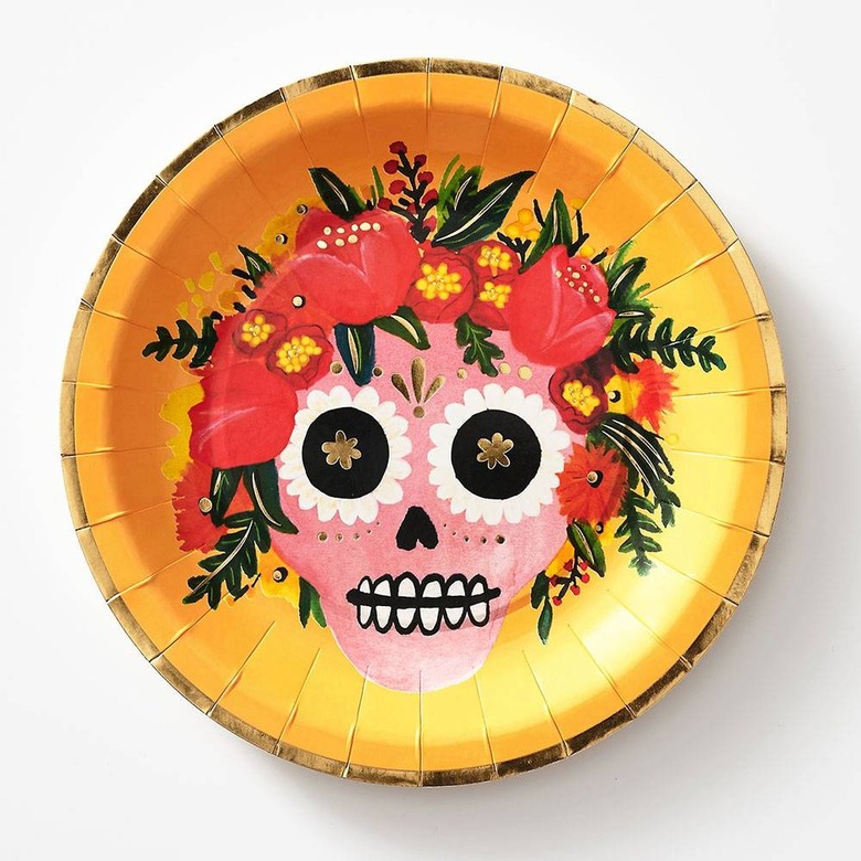 PaperSource Sugar Skull Plates