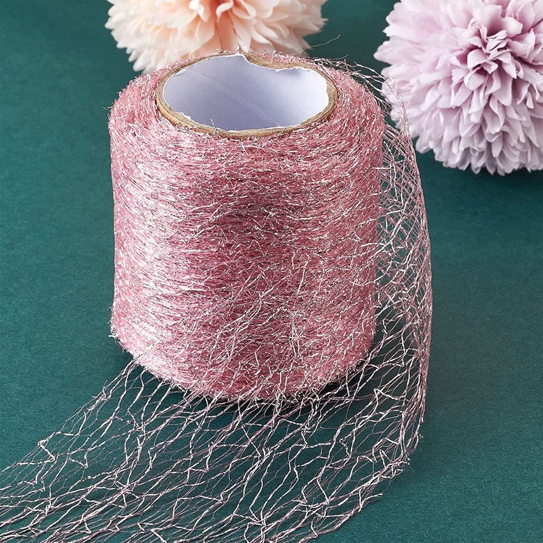 Pink Spider Web Netting