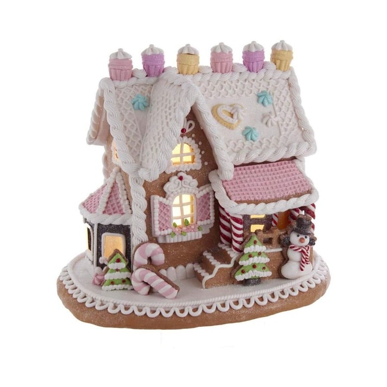 Kurt S. Adler 9-Inch LED Lights Gingerbread House