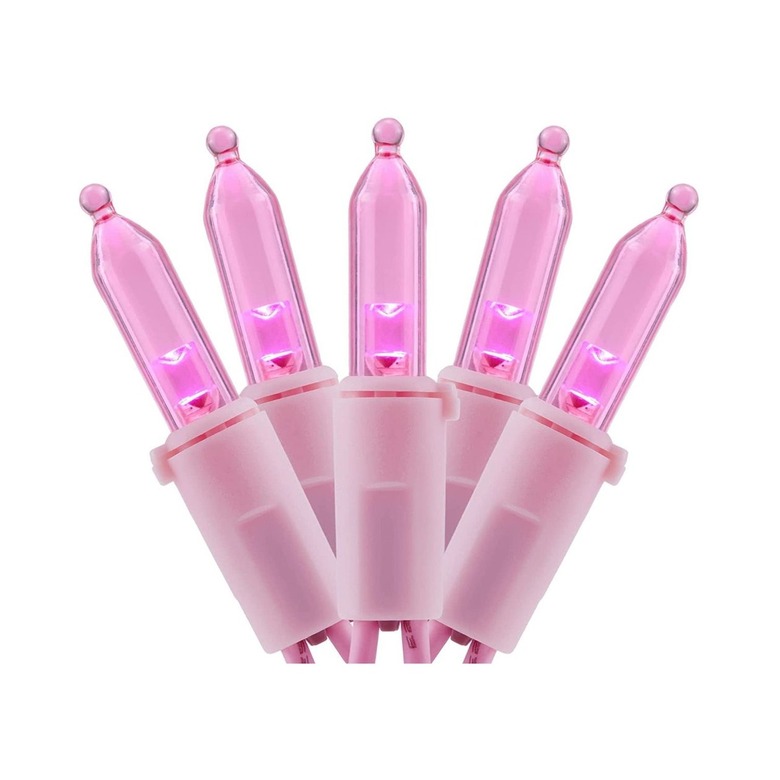 Yuletime Pink Christmas Lights