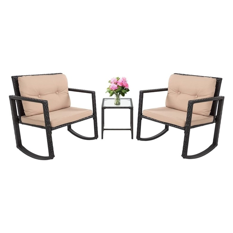 FDW Wicker Patio Bistro Set