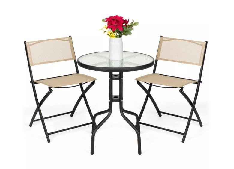 Best Choice Products 3-Piece Patio Bistro Dining Furniture Set