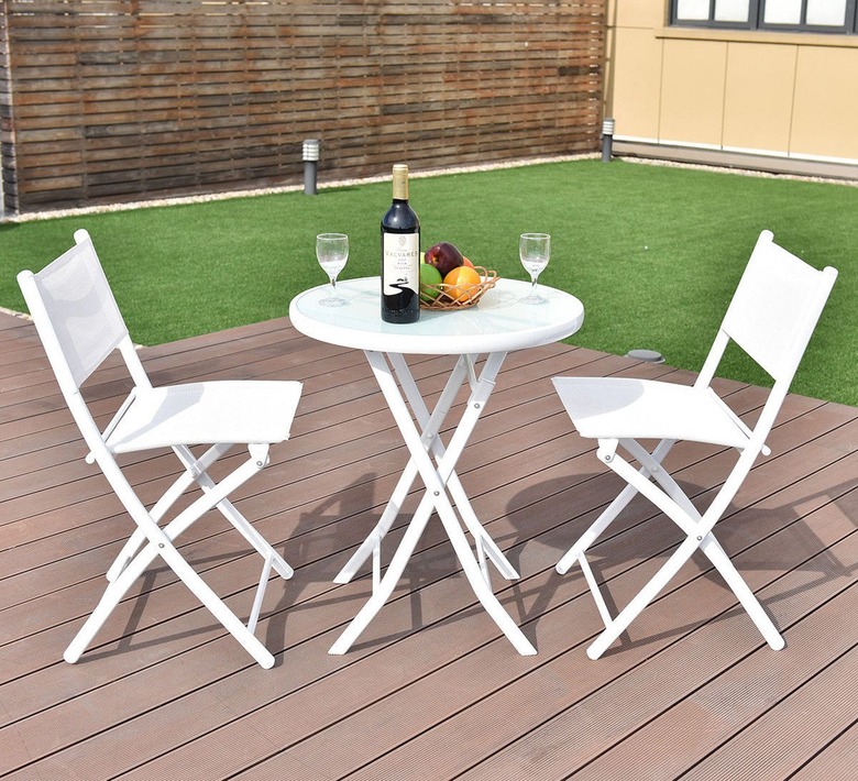 Costway 3-Piece Folding Outdoor Bistro Set