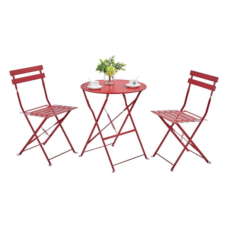 Yaheetech Metal Folding Bistro Set