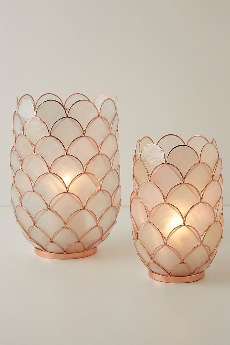 Anthropologie Concha Capiz Lantern