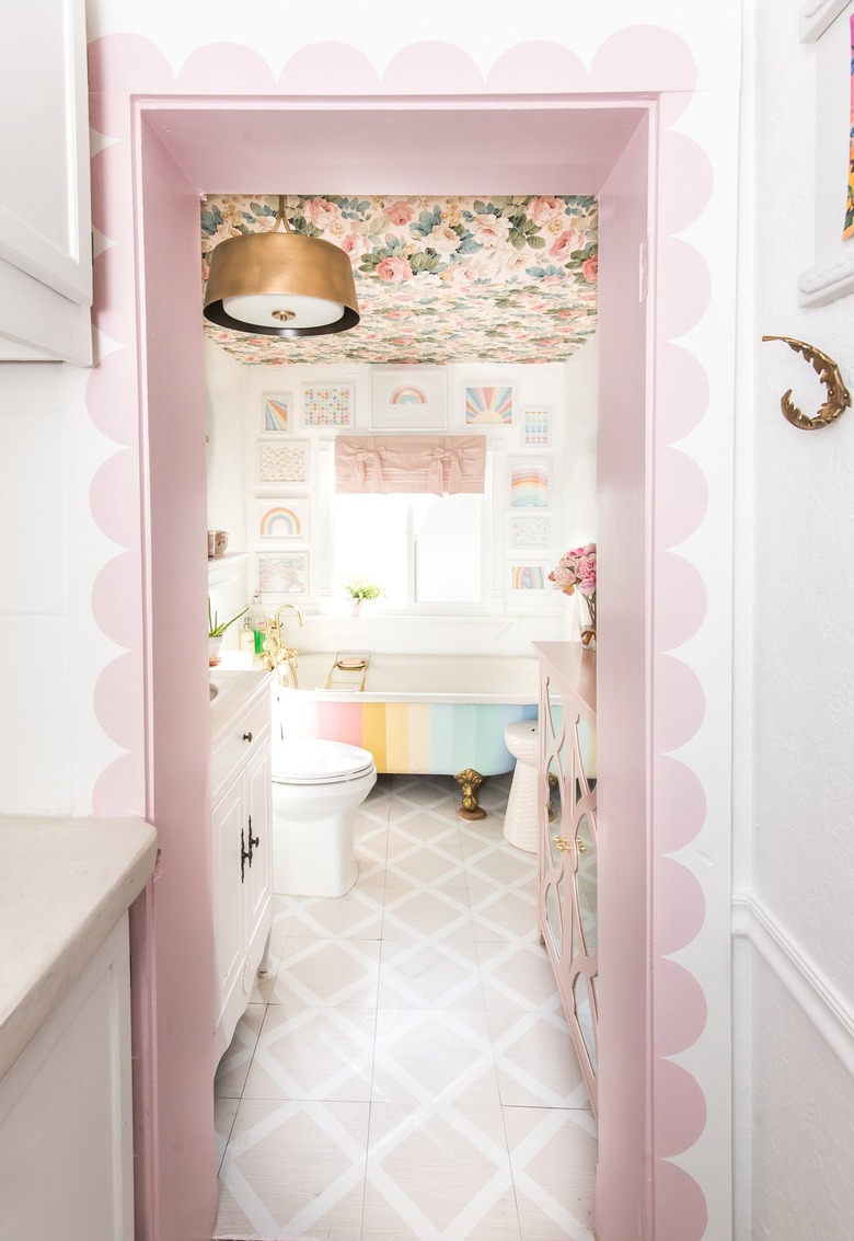 light pink tile
