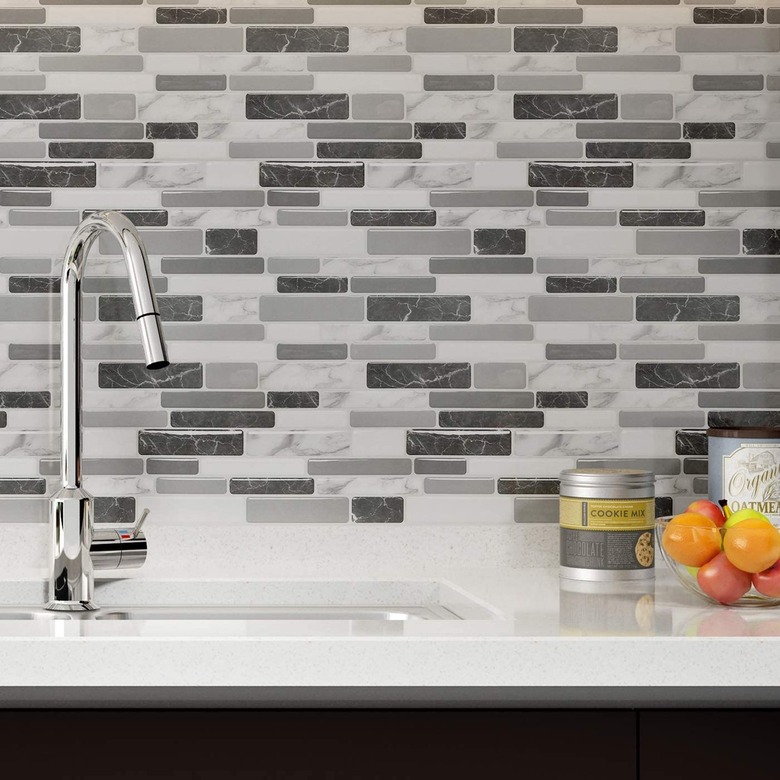 Stick on backsplash