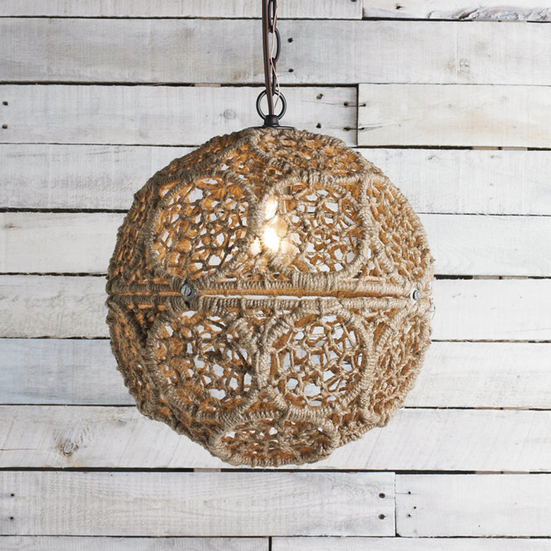 Shades of Light Macrame Jute Sphere Pendant