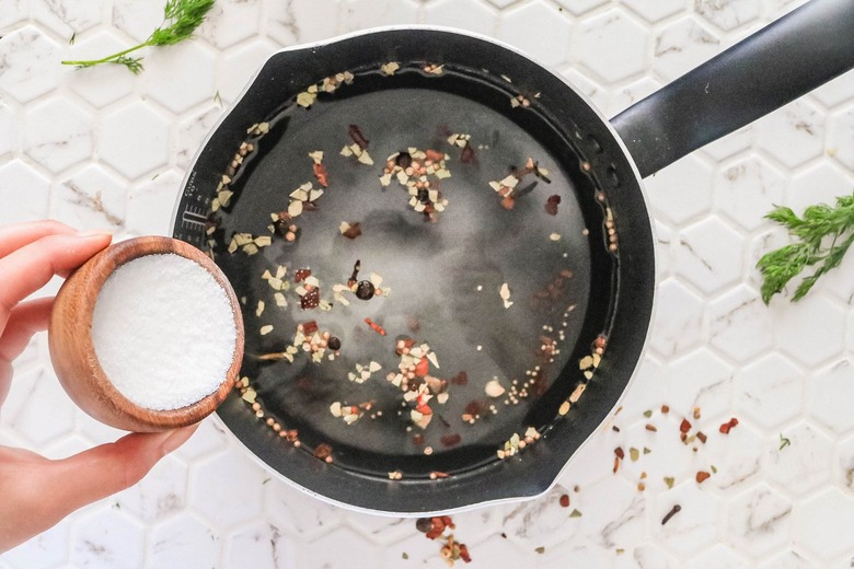 Boil brine ingredients