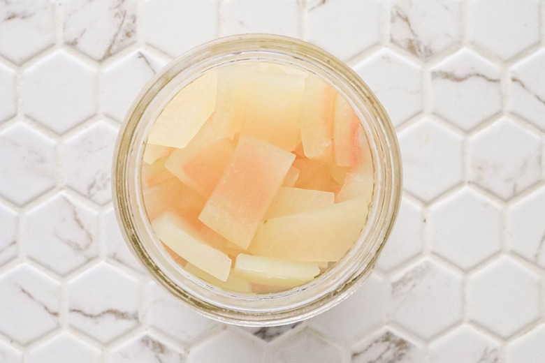Add watermelon rind to jar