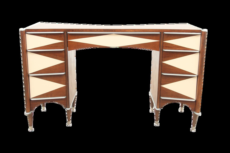 Midcentury desk with atomic styling